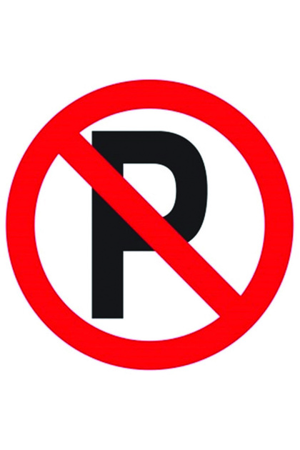 No Parking Sticker (10X10 cm 10 Pcs)