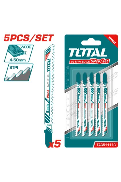 طقم ريش منشار اركت 74mm 5pcs/set توتال Tac51111c