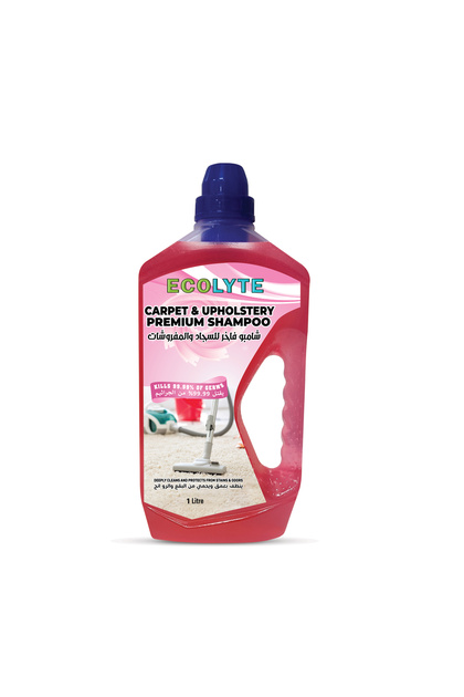 Carpet & Upholstery Premium Shampoo - Removes tough stains, Powerful cleaning formula - 1 Liter