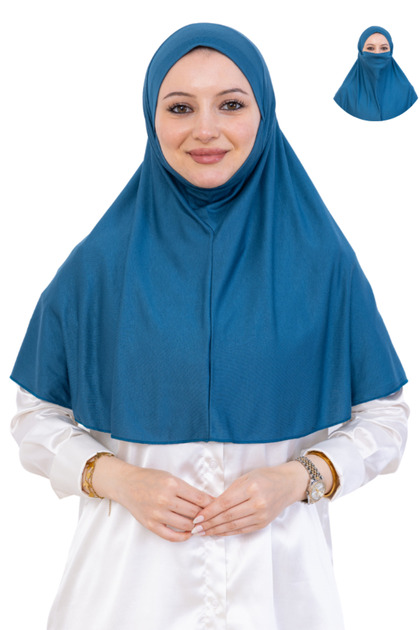 Ready-Made Headscarf Practical Islamic Clothing Combed Cotton Veil Turban Soft Scarf for Prayer