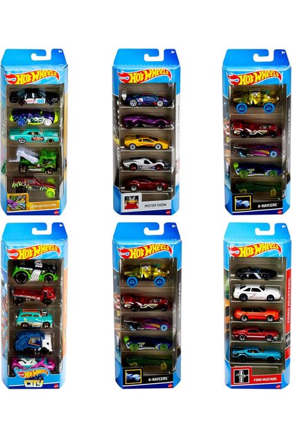 Hot Wheels Basic Car Pack of 5 Assorted - 1 Piece