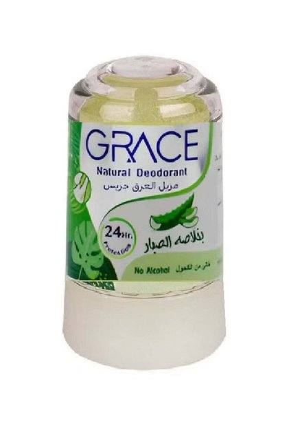 Deodorant with Aloe Vera & Natural Alum, 24-Hour Protection, 70g