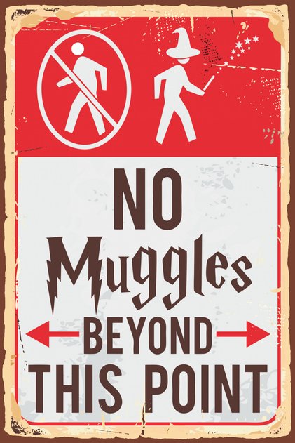 Harry Potter 20x30 UV Baskı MDF Retro Ahşap Poster Tablo