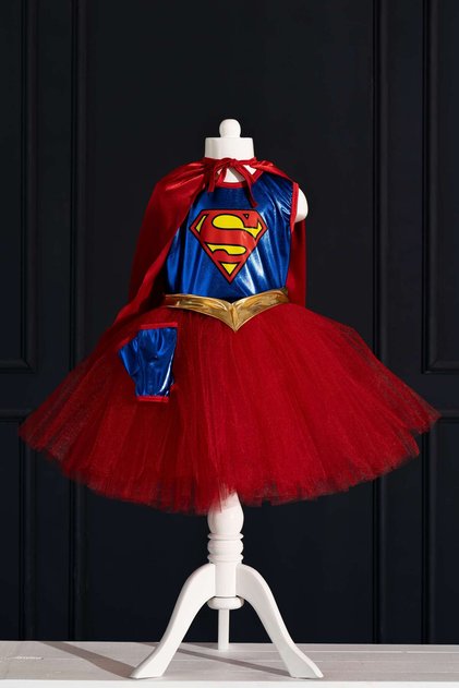 Superhero Girl Kids Birthday Dress & Party Costume