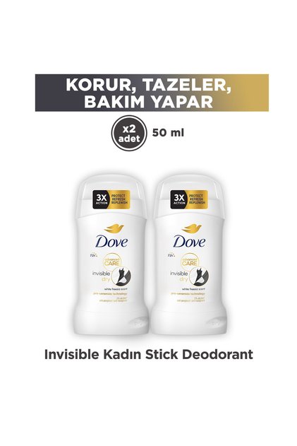 Invisible Kadın Stick Deodorant Advanced Care 72 Saat 50ml x2