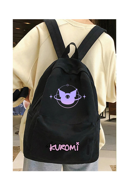Kuromi Printed Backpack School Bag