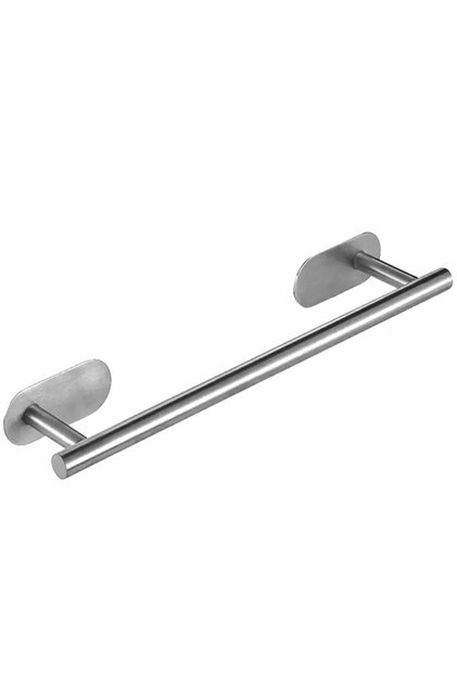 Suport pentru prosop, oțel, argintiu, 40cm