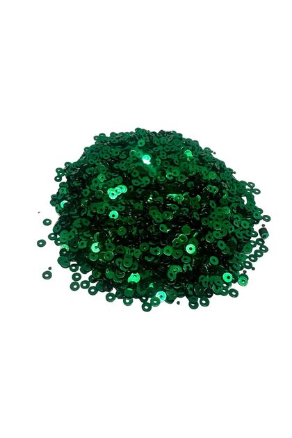 3mm,Süsleme Pulu Elbise Pulu 10gr, 3000 Adet Yeşil