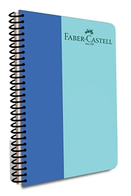 A4 60 Sheets Unlined Spiral Bicolor Plastic Cover Ring Binder Notebook