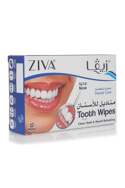 Ziva Whitening Wipes - 12 Wipes