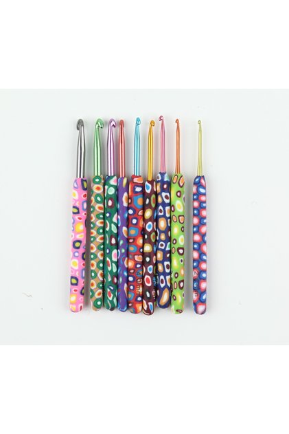 9-piece crochet set - mixed pattern