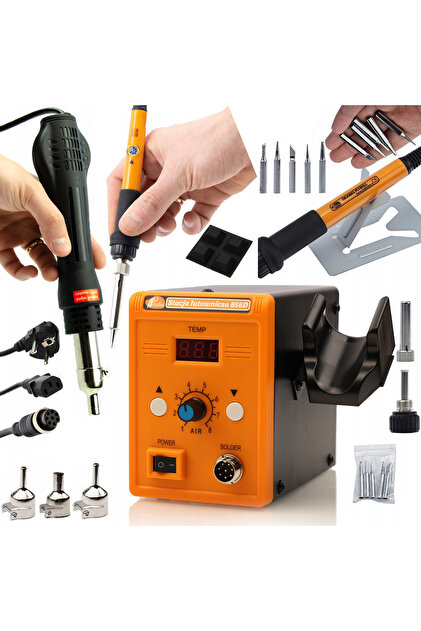 Statie de Lipit Hot-Air 858D, Set 8in1