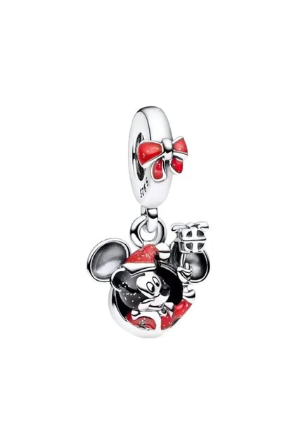 Μενταγιόν, μοντέλο Santa Mickey, από ασήμι