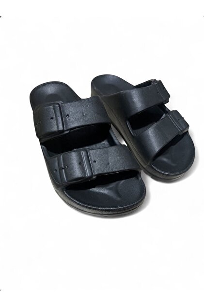 Gzr Eva Sole Girls Boys Summer Slippers Double Buckle Unisex Slippers