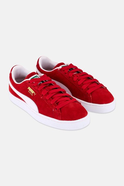 Kids Boy Suede Classic Lace Up Outdoor Shoes, Red