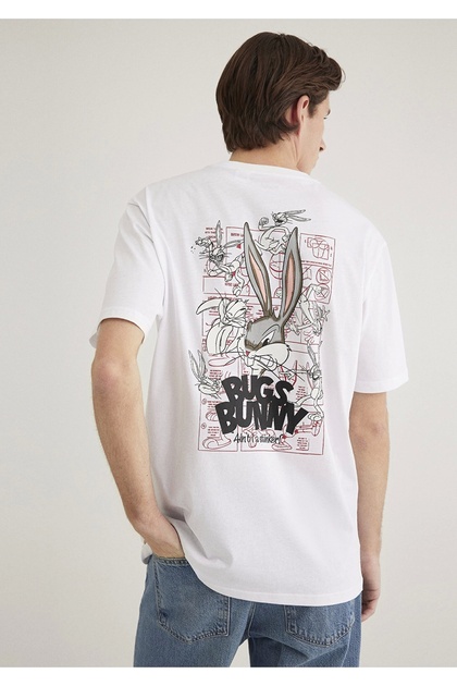 Mavi 0610636-620 Bugs Bunny Baskılı Beyaz Tişört - Fiyatı, Yorumları