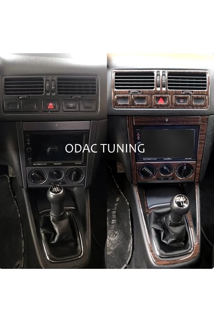 VW Bora Maun Kaplama Seti Koyu Meşe Özel Renk Konsol Trim Kapı Kaplama FULL SET