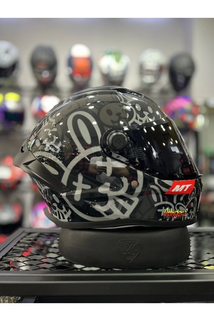 Helmets Stinger Ram F1 Siyah Vizörlü (+1 Şeffaf Vizör)