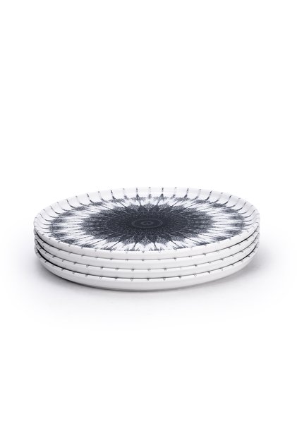 26.5cm Cosmo Ceramic Dinner Plate - Multicolor (Set of 4)