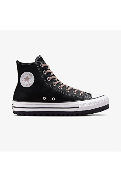 Converse Chuck Taylor All Star City Trek Unisex Siyah Deri Bot