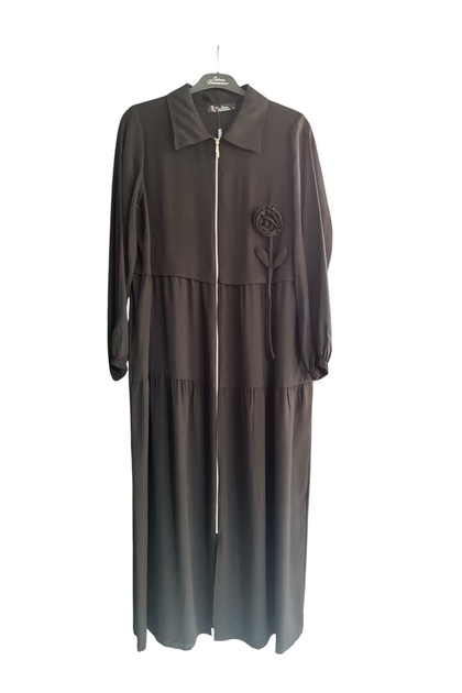 Plus Size Rose Detail Ferace Dress