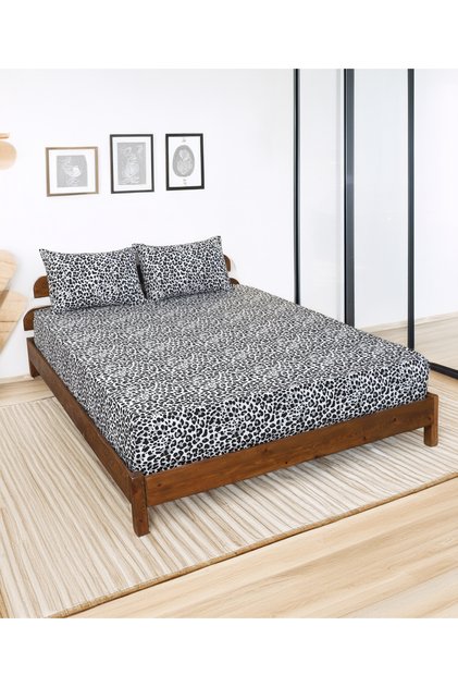 Patterned Fitted Sheet Single and King Size