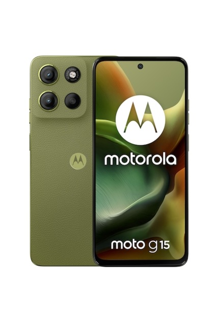 Telefon mobil Moto G15, Dual SIM, 128GB, 8GB RAM, Verde Iguana