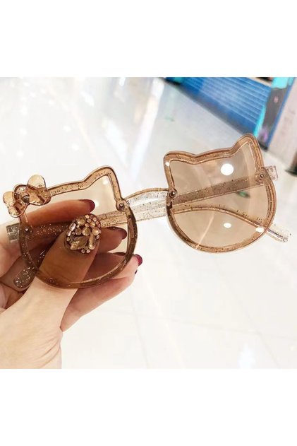 Hello Kitty Cute Cat Ears Children's Baby Bow Sunglasses