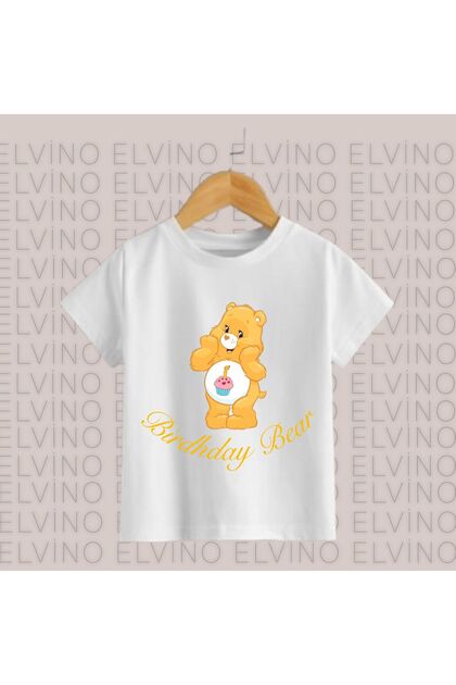 Care Bears Printed Crew Neck Cotton White Girls/Boys Tshirts