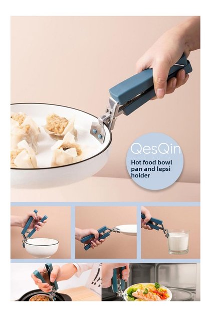 Practical Hot Food Bowl Holder Pan Tray Tongs Handle Holder| Tray and Pan Holder