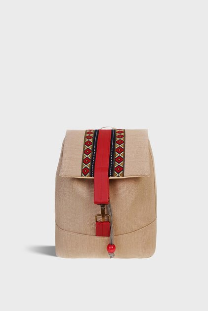 Women's Beige Waterproof Backpack