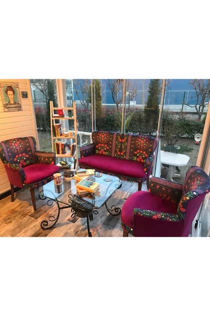 Çay Seti Oturma Grubu Oturma Takımı Iskelet Ahşap Mobilya Takımı Balkon Bahçe Mobilyası