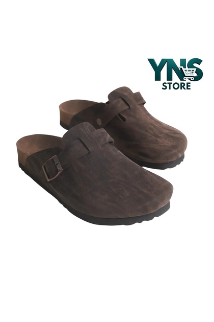 New season new model boston slipper unisex coffee color