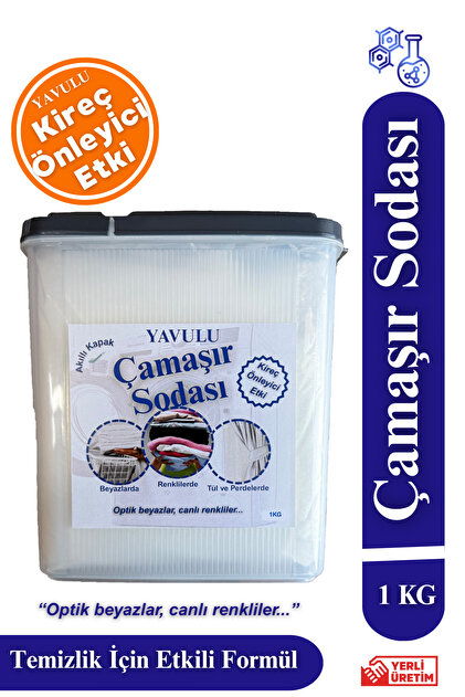 yavulu Çamaşır Sodası Ultra Beyazlatıcı Optik Etkili 1000g-1kg