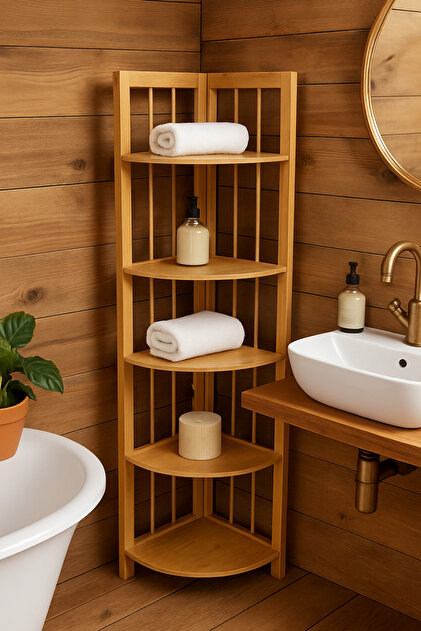 ERKUGO Bambu Köşe Rafı, Bambu Organizer - Fiyatı, Yorumları