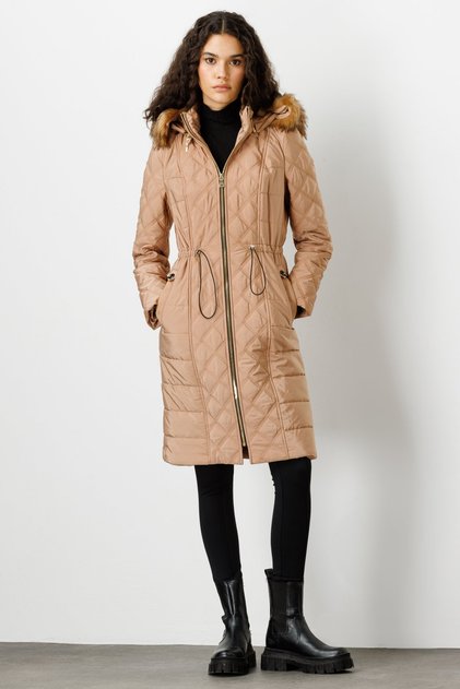 Hooded Quilted Coat