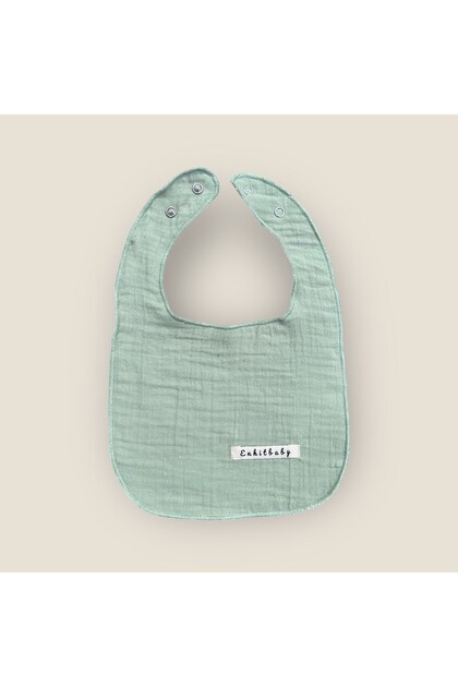 Liquid Proof Double Layer Muslin Food And Drool Bib, 100% Cotton Mattress Pad