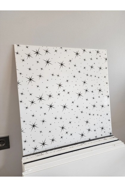 60x60 Pvc Yıldız Desen Asma Tavan Paneli 1paket 20ad 7.2m2