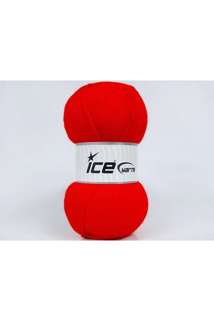 4X100Gr. Gonca Acrylic Red Winter, Flat Yarns, 100% Acrylic
