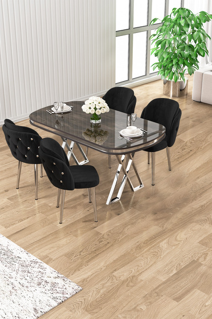 Canisa Zae Serisi 90x168 Lak Panel Beyaz Mermer Desen Gold Ayak