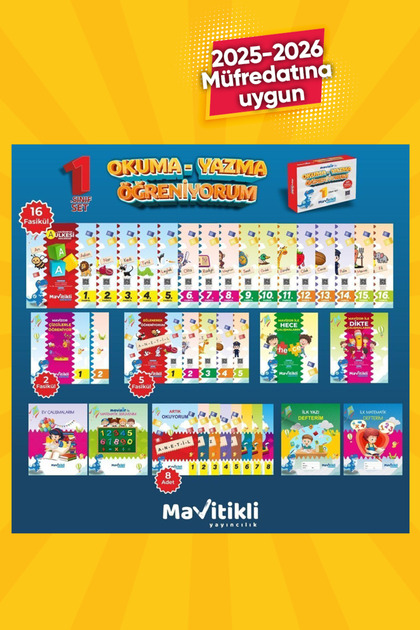 MAVİTİKLİ YAYINCILIK 1. Sınıf Set Okuma Yazma Öğreniyorum Güncel