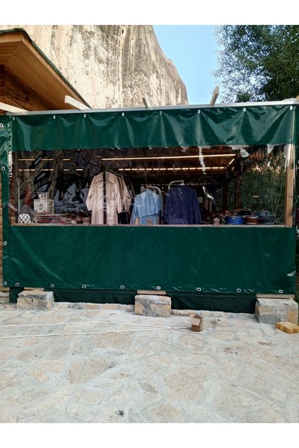 Ser branda raylı şeffaf kapama sistemleri