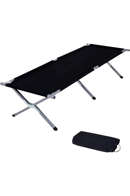 Folding Camping Bed - Lightweight Portable Steel Frame with Oxford Fabric