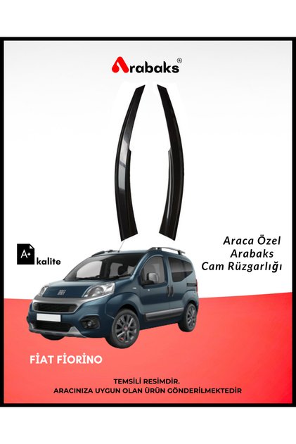 Fiat Fiorino Cam Rüzgarlığı 2'li Takım (MUGEN TİP, DAYANIKLI MALZEME, KOLAY MONTAJ)