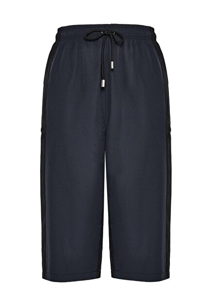 Black Gray Long Men's Pool and Sea Shorts 5075