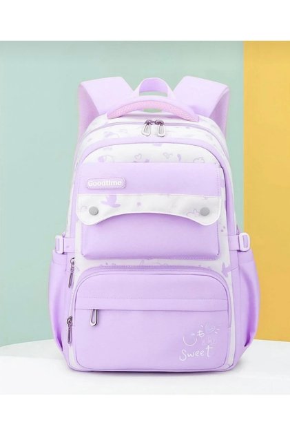 Schoolbag korean style kawai multi-compartment