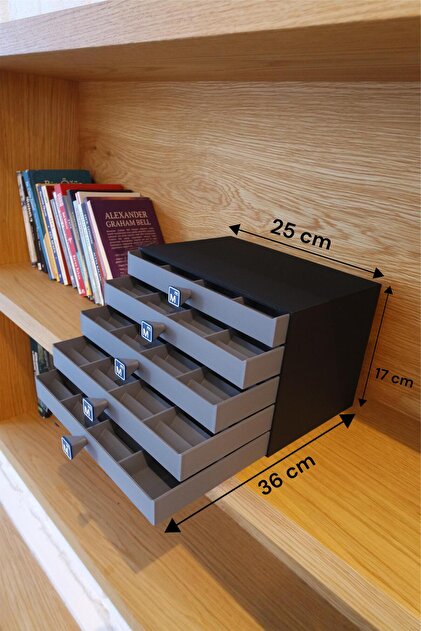 Toil Print Mali Müşavir E-imza Mali Mühür 5 Çekmeceli Organizer