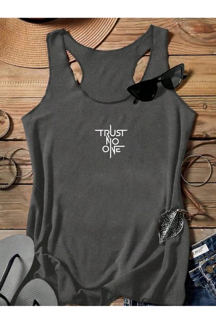 Trust No One Swimmer Women's Tank Top Tshirt