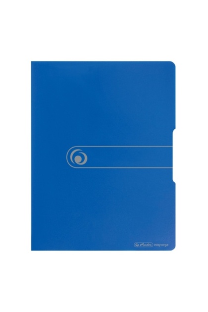 Dosar de prezentare, format A4, 20 de plicuri, material PP, culoare albastru opac