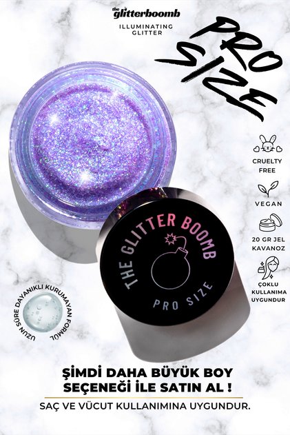 - jel glitter- Aurora 20 gr PRO SIZE